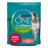 1,4kg Purina ONE Dual Nature Sterilized marha & spirulina száraz macskatáp