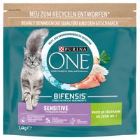 1,4kg PURINA ONE Sensitive pulyka száraz macskatáp