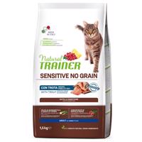 1,5kg Natural Trainer Cat No Grain pisztráng száraz macskatáp