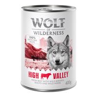 10 + 2 ingyen!  12 x 400 g Wolf of Wilderness - High Valley marha