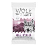 100g Próbacsoma gabonamentes Wolf of Wilderness száraz kuytatáp - Wild Hills - kacsa