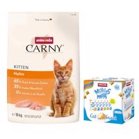 10kg animonda  Carny Kitten csirke száraz macskatáp+6x30g Milkies snack ingyen