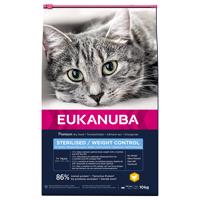 10kg Eukanuba Sterilised / Weight Control Adult száraz macskatáp