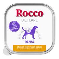 10x150g Rocco Diet Care Renal csirke & édesburgonya tálcás nedves kutyatáp