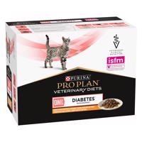 10x85g Purina Pro Plan Veterinary Diets Feline DM ST/OX Diabetes Management csirke nedves macskatáp