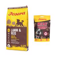 12,5kg Josera Lamb & rice száraz kutyatáp+70g Josera Meat Chunks marha kutyasnack ingyen