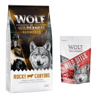 12 kg Wolf of Wilderness "Rocky Canyons" - marha száraz kutyatáp+180g Wolf of Wilderness Wild Bites High Valley - marha kutyasnack ingyen