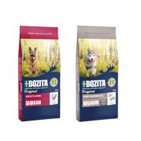 12kg Bozita Original Adult Classic+12kg Bozita Original Puppy & Junior XL bárány, búzamentes száraz kutyatáp 25% árengedménnyel