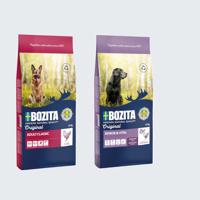 12kg Bozita Original Adult Classic+12kg Bozita Original Senior & Vital csirke, búzamentes száraz kutyatáp 25% árengedménnyel