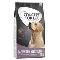 12kg Concept for Life Labrador Sterilised száraz kutyatáp 10+2 ingyen