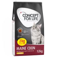 12kg Concept for Life Maine Coon száraz macskatáp 10+2kg ingyen