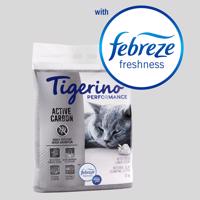 12kg Tigerino Performance Active Carbon macskaalom - Ambi-pur friss mosás illat