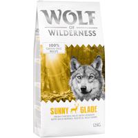 12kg Wolf of Wilderness Adult 'Sunny Glade' szarvas - gabonamentes száraz kutyatáp