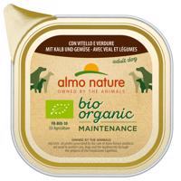 12x100g Almo Nature Bio borjú & bio zöldség nedves kutyatáp