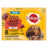 12x100g Pedigree Senior aszpikban nedves kutyatáp 10+2 ingyen