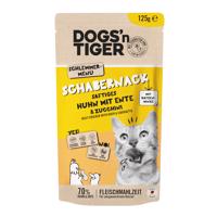 12x125g Dogs'n Tiger Cat Csirke & kacsa nedves macskaeledel