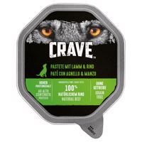 12x150g Crave Adult pástétom nedves kutyatáp-Bárány & marha