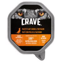 12x150g Crave Adult pástétom nedves kutyatáp-Pulyka & csirke