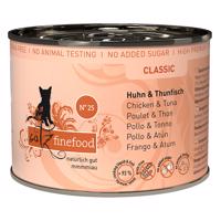 12x200g catz finefood konzerv nedves macskatáp-Csirke & tonhal