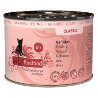 12x200g catz finefood konzerv nedves macskatáp-Szárnyas