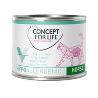 12x200g Concept for Life Veterinary Diet Hypoallergenic ló nedves gyógytáp macskáknak