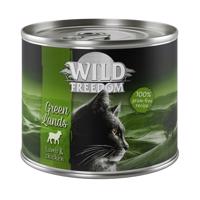 12x200g Wild Freedom Adult nedves macskatáp-bárány & csirke