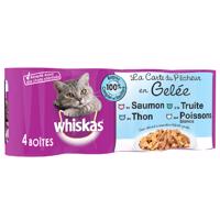 12x390g Whiskas La Carte halválogatás aszpikban nedves macskatáp