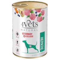 12x400g 4Vets Natural Dog Hepatic nedves kutyaeledel