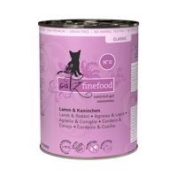 12x400g catz finefood konzerv nedves macskatáp-Bárány & nyúl