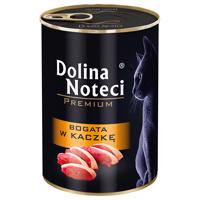 12x400g, Dolina Noteci Premium, kacsában gazdag nedves macskatáp