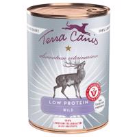 12x400g Terra Canis Alimentum Veterinarium Low Protein vad nedves kutyatáp