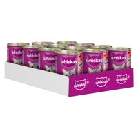 12x400g Whiskas 1+ marha pástétomban nedves macskatáp konzer