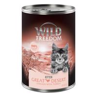 12x400g Wild Freedom Kitten Great Desert - pulyka & csirke nedves macskatáp