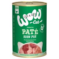 12x400g WOW Cat Adult csirke pur nedves macskaeledel