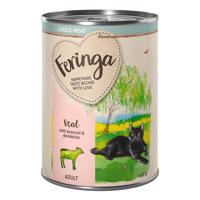 12x410g Feringa Single Meat Menü Borjú, brokkoli & pitypang nedves macskatáp