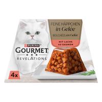 12x57g Gourmet Revelations Fine Cuts lazac nedves macskatáp