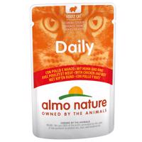 12x70g  Almo Nature Daily Menu nedves macskatáp-Csirke & marha