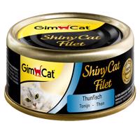 12x70g GimCat ShinyCat tonhal konzerv nedves macskatáp