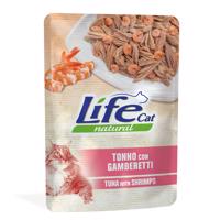 12x70g Life Cat Natural Adult Tonhal & garnéla nedves macskatáp