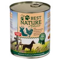 12x800g Best Nature Dog Adult Vad, csirke & tészta nedves kutyatáp