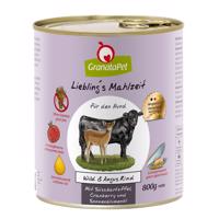 12x800g Liebling´s Mahlzeit Vad & Angus marha nedves kutyatáp