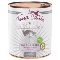 12x800g Terra Canis Hypoallergen strucc & pasztinák nedves kutyatáp