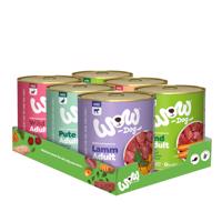 12x800g WOW Dog Adult nedves kutyatáp vegyesen