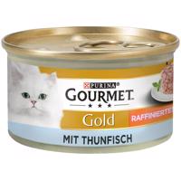 12x85g Gourmet Gold rafinált ragu nedves macskatáp- Tonhal