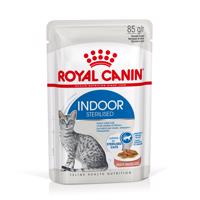 12x85g Royal Canin Indoor Sterilised szószban nedves macskatáp