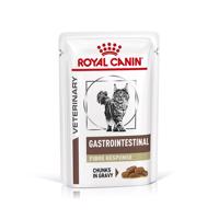 12x85g Royal Canin Veterinary Feline Gastrointestinal Fibre Response szószban nedves macskatáp