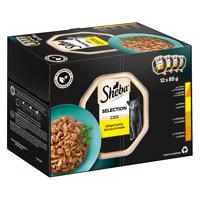 12x85g Sheba Selection szószban tálcás nedves macskatáp