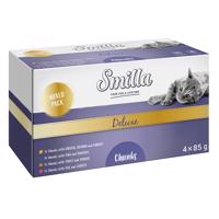 12x85g Smilla Deluxe falatok szószban nedves macskatáp vegyesen