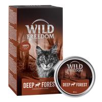 12x85g Wild Freedom Adult Deep Forest - vad & csirke tálcás nedves macskatáp 15% árengedménnyel