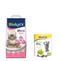 14 l Biokat's Micro Fresh macskaalom+140g GimCat GrasBits macskasnack ingyen